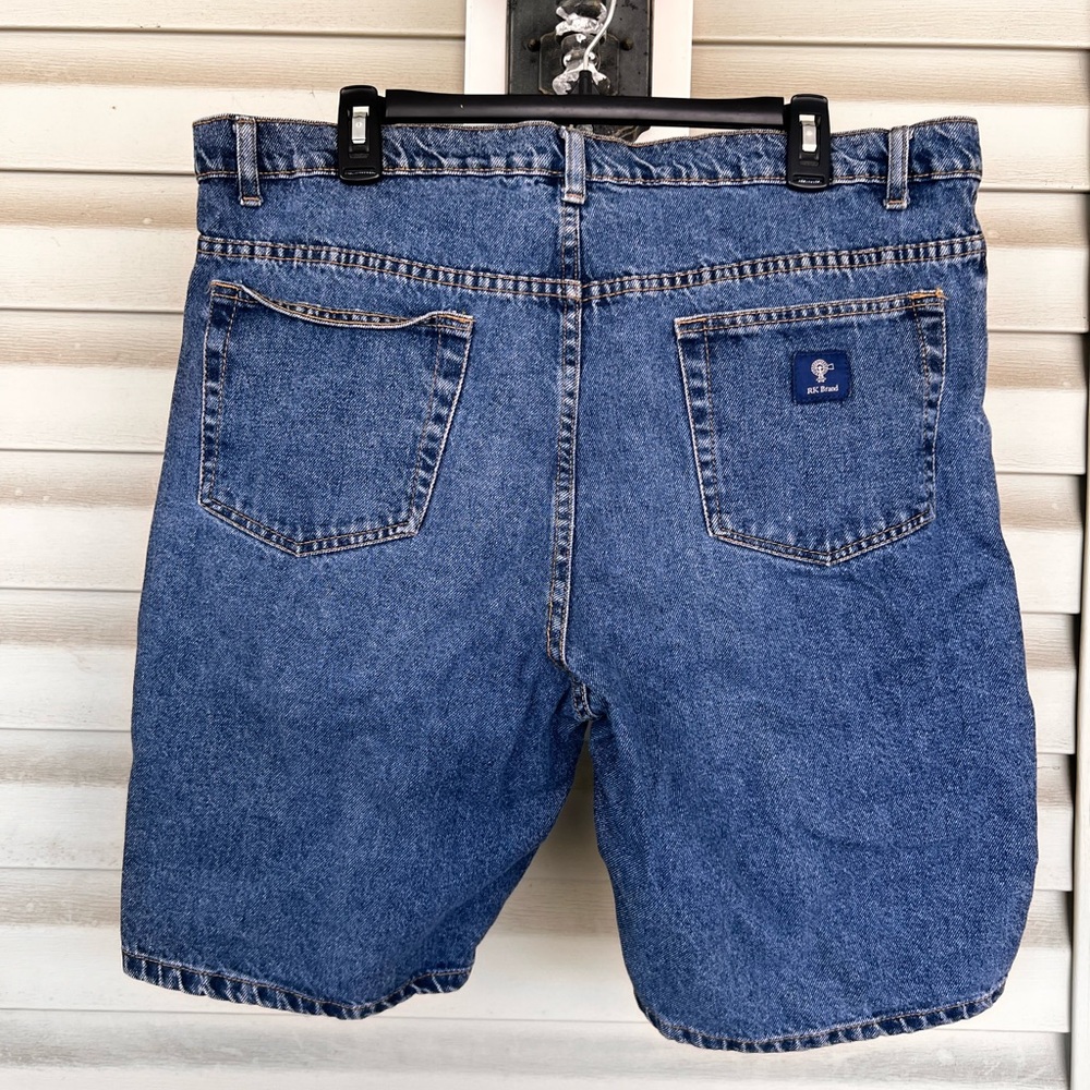 RK Brand Denim Shorts Medium Blue 100% Cotton Men Size 38x9.5